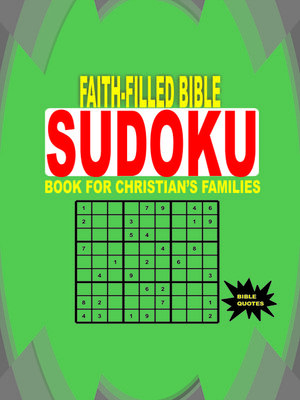 cover image of Faith-filled bible soduku for christian families